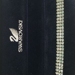 Silver and crystal bracelet